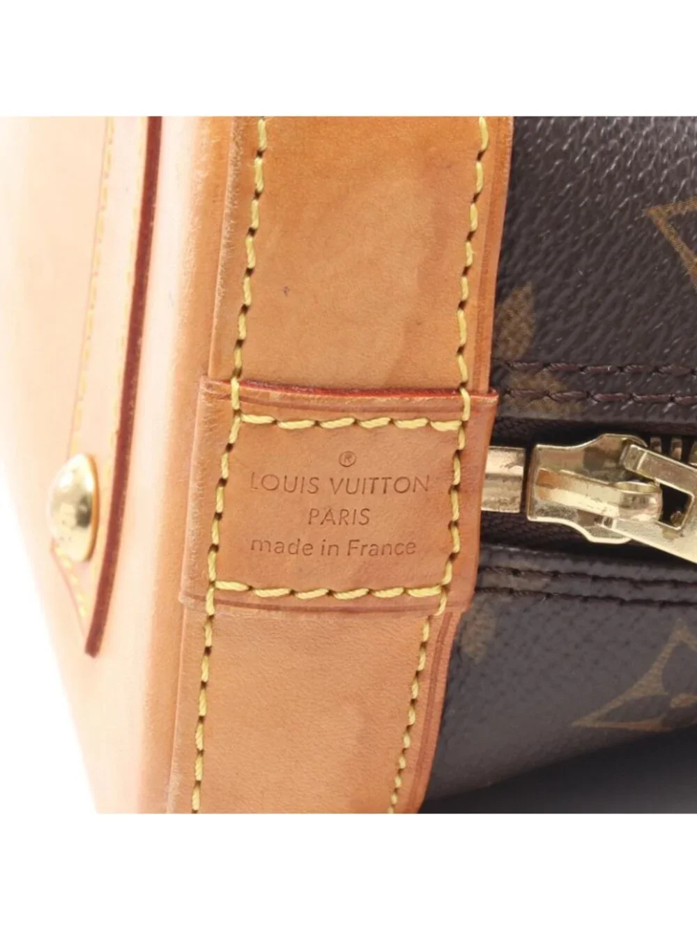 Louis Vuitton Handbag Alma BB 2-Way Canvas Leather